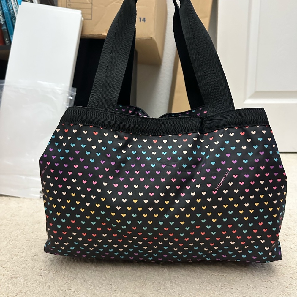 Lesportsac Multicolor Heart Print Shoulder Bag